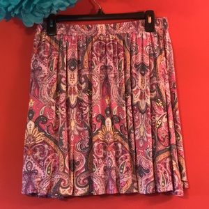 BOHEMIAN PINK and GREY PATTERNED SKIRT